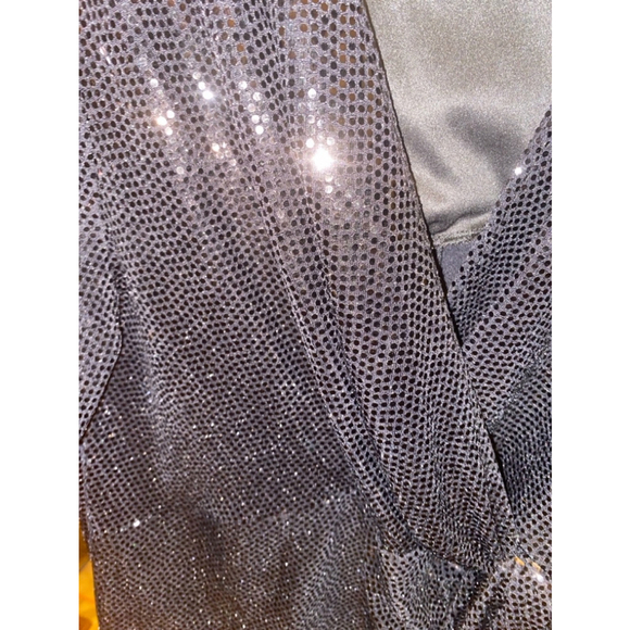 John Meyer gorgeous black sequin dress size 20W - Picture 5 of 9